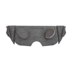 Полка для ЗАЗ Chance (с боковинами, направленная, отв. под динамики 20см)