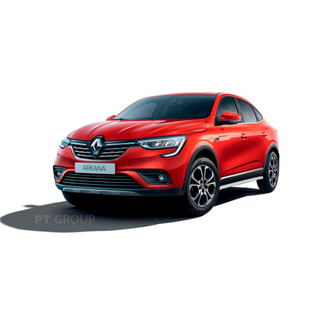 Защита порогов вогнутая d51мм (НПС) RENAULT Arkana (2019-н.в.) купить недорого с доставкой в Видное