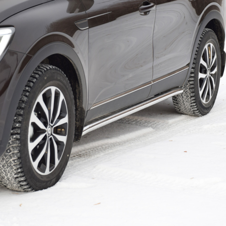 Защита порогов вогнутая d51мм (НПС) RENAULT Arkana (2019-н.в.) купить недорого с доставкой в Видное
