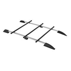 Рейлинги с тремя поперечинами профиль 1,20 (Серебристый муар) "Усиленный" для L@DA L@ЯGUS (2012-н.в.)