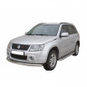 Защита порогов с алюминиевым листом (d63,5) для Suzuki Grand Vitara (2005-2008)(Окрашенное) купить недорого с доставкой в Видное