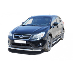 Защита переднего бампера «Труба» (d63,5) для Subaru XV (2011-2016)(Нерж. Сталь)