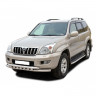 Защита порогов «Труба декор.» (d51) для Toyota Land Cruiser Prado 120 (2002-2009)(Окрашенное) купить недорого с доставкой в Видное