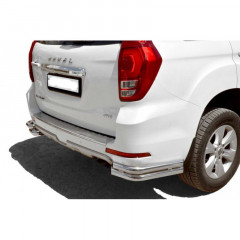 Защита заднего бампера «Уголки двойные» (d63.5) Haval H9(Окрашенное)