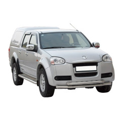 Защита переднего бампера «Труба двойная» (d63,5) для Great Wall Wingle 3 (2007-2013)(Нерж. Сталь)