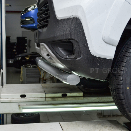 Защита переднего бампера d63мм "Волна" ИСКРА (ППК) L@DA Niv@ Travel (2021-н.в.) купить недорого с доставкой в Видное