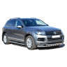 Защита порогов с проступью (d76) для Volkswagen Touareg (2010-2016)(Нерж. Сталь) купить недорого с доставкой в Видное