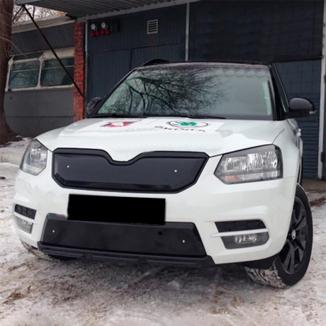 Зимний экран верхний, (текстурный пластик) для Skoda Yeti City (2013-2018) купить недорого с доставкой в Видное