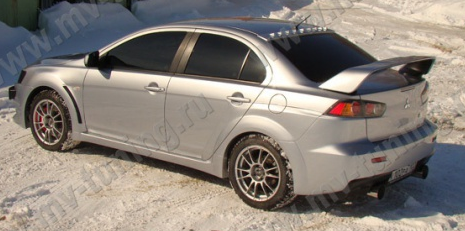 Козырек на заднее стекло с 9 зубьями для Mitsubishi Lancer X (2007-2016) купить недорого с доставкой в Видное