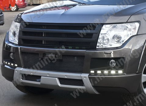 Бампер передний (в сборе) "Broomer Design" для Mitsubishi Pajero 4 (2006-2015) купить недорого с доставкой в Видное