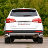 Защита заднего бампера двойная угловая d63/51мм (НПС) HAVAL H6 (2014-н.в.) купить недорого с доставкой в Видное
