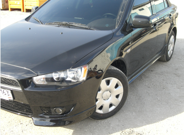 Накладки на пороги "2.0" для Mitsubishi Lancer X (2007-2016) купить недорого с доставкой в Видное