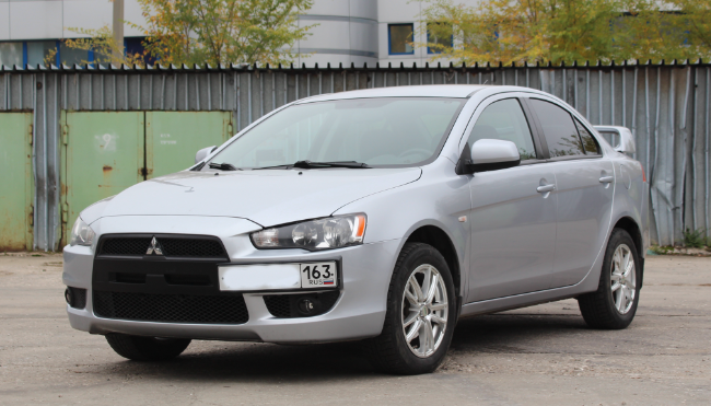 Рамка под номер на передний бампер для Mitsubishi Lancer X (2007-2016) купить недорого с доставкой в Видное