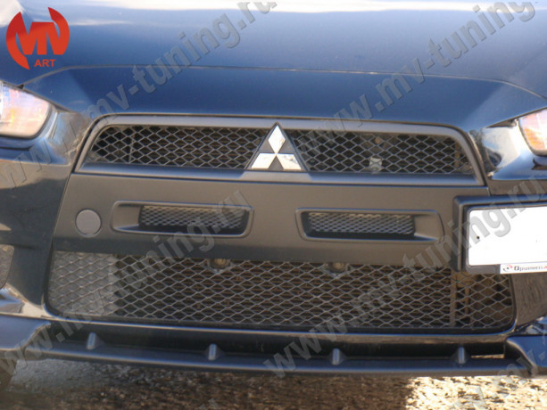 Воздуховоды радиатора в передний бампер (Цельные) var №1 для Mitsubishi Lancer X (2007-2010) купить недорого с доставкой в Видное