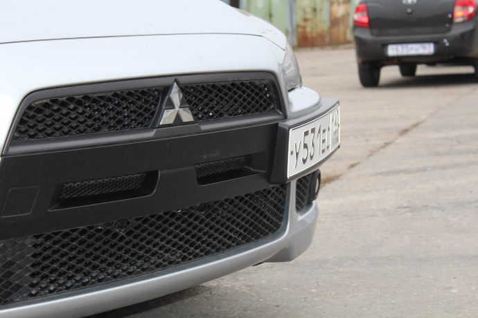 Воздуховоды радиатора в передний бампер (Цельные) var №2 для Mitsubishi Lancer X (2007-2010) купить недорого с доставкой в Видное