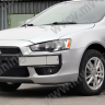 Воздуховоды радиатора в передний бампер (Цельные) var №2 для Mitsubishi Lancer X (2007-2010) купить недорого с доставкой в Видное