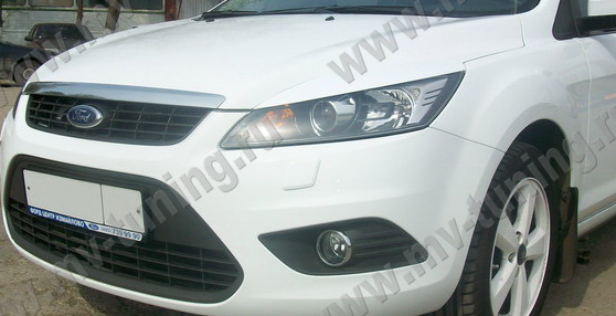 Накладки на фары (реснички) широкие var №2 для Ford Focus 2 (2008-2011) купить недорого с доставкой в Видное