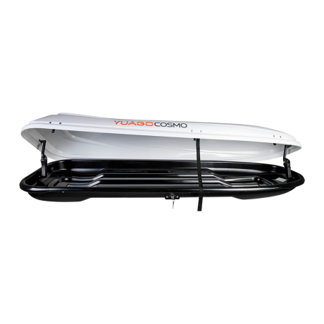 Автобокс YUAGO Cosmo 210 (тиснение) (EuroLock), белый, 485л купить недорого с доставкой в Видное