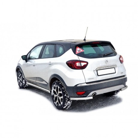 Защита порогов «Труба» (d51) для Renault Kaptur (2016-н.в.)(Окрашенное) купить недорого с доставкой в Видное