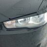 Накладки на фары (реснички) для Mitsubishi Lancer X (2007-2016) купить недорого с доставкой в Видное