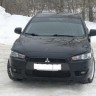 Накладки на фары (реснички) для Mitsubishi Lancer X (2007-2016) купить недорого с доставкой в Видное
