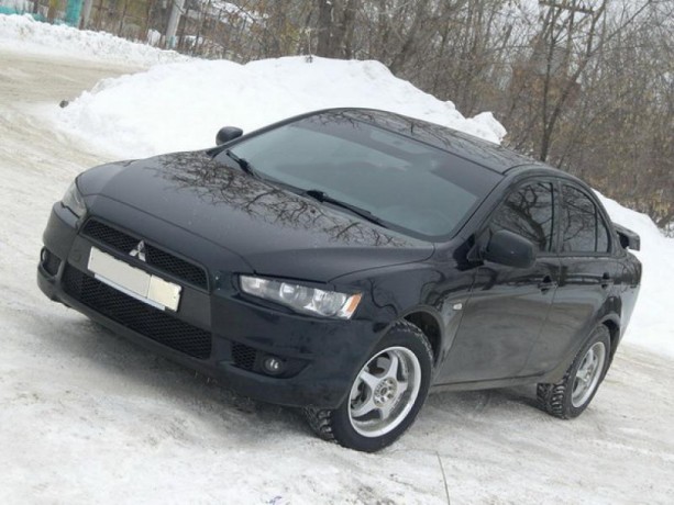 Накладки на фары (реснички) для Mitsubishi Lancer X (2007-2016) купить недорого с доставкой в Видное